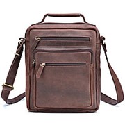 Кожаная сумка “Гектор“ (коричневый крейзи) фотография
