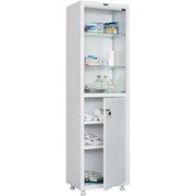 Шкаф медицинский металлический с замком Hilfe MD 1 1650/SG