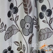 16-2 коричневый цветок портьерная ткань фотография