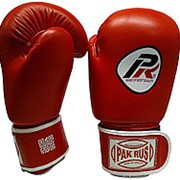 Перчатки боксерские Pak Rus кожа красн. 10 oz (пара) фотография