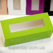 Коробка для macarons, печенья, конфет и изделий Hand Made, 141х59х49 мм, цветная фотография