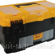 Ящик инструментальный IDEA “АТЛАНТ-18“ с секциями черный с желтым М2924 фото