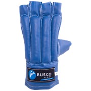 Перчатки снарядные, шингарды, кожзам, синий, Rusco - S фото