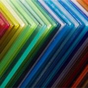 Листы(сотовгоканального) поликарбоната 4мм. Цветной фото