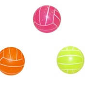 Мяч резиновый Волейбол BA-3007 (резина 120гр, р-р 6,5“, оранжевый, малиновый, лимонный) фото