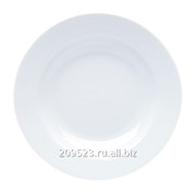 Тарелка для сублимации, белая, пластиковая 20см фотография
