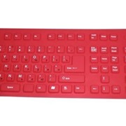 Клавиатура as-hsk810fa red гибкая силиконовая, красный цвет, влагозащищенная фотография