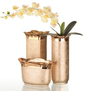 Золотистые керамические вазы фото