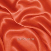 Атлас-стрейч тонкий цвет оранжевый AS 14 фотография
