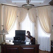 Декоративные занавески в кабинет фото