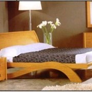 Деревянная Кровать Омега из массива ясеня фото