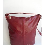 Красная женская кожаная сумка L80