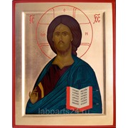 Икона Спаситель с Евангелием 14х12 фото