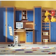 Детская комната Юниор софт синий фото