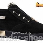 Полуботинки Kinder-Shoes Д-732чз. р36-38 черные фото
