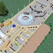 Доильные залы роторного типа. фото