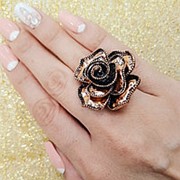 Кольцо Медная роза (Медь) фото