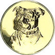 Эмблема “Собаки“ 56-25 м золото фотография