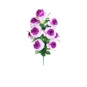 Цветок искусственный Роза 9 бутонов (92А610) фото