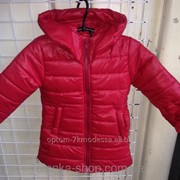 Детские куртки для девочек 92-116 бардовая, код товара 208370368 фото