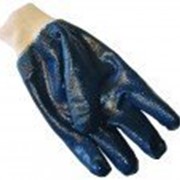 Перчатки нитриловые с трикотажным манжетом фото