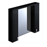 Шкаф-зеркало, 90 см, черный, Rise, IDDIS, RIS90B0i99 фото