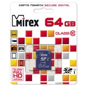 Карта памяти SDXC MIREX 64GB class 10 фото
