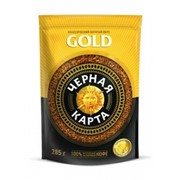 Растворимый кофе Черная карта Gold 285г фото