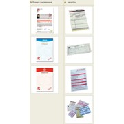 Бланки, рецепты, накладные, счета на самокопирующейся бумаге фото