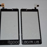 Тачскрин оригинальный / сенсор (сенсорное стекло) для Prestigio MultiPhone 4505 Duo (черный цвет, самоклейка) 2743 фото