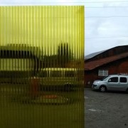 Сотовый поликарбонат 4 мм. Жёлтый фото