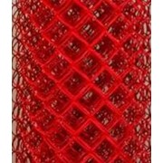 Сетка-рабица с полимерным покрытием красная 1.5х10 м ячейка 25х25мм d=2.0мм фотография