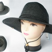 Женская летняя шляпа Alenstar 56-58 размер Черная фото