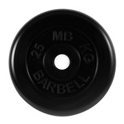 Диск обрезиненный d51мм MB Barbell MB-PltB51-25 25кг черный фото