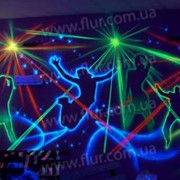 Светящаяся роспись интерьеров с использованием флуоресцентных и невидимых красок. фотография