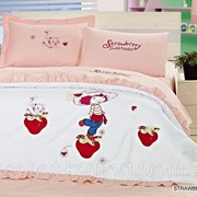 Постельное белье детское ARYA Strawberry Girls сатин вышивка 1000405 фотография
