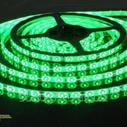 Светодиодная лента 3528/60 LED 4.8W IP65 белая подложка, зеленый свет фото