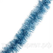 Мишура “Нить“ 200*9см, ПВХ, цвет матово голубой фотография
