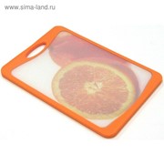 Кухонная доска Atlantis Flutto «Апельсин», цвет оранжевый, 20 x 14 см фотография