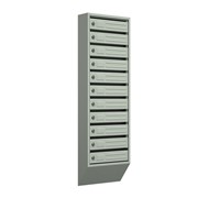 Вертикальный почтовый ящик Родонит-11,серый фотография