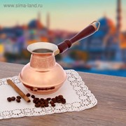 Кофеварка медная TimA «Славяночка», 500 мл, съёмная ручка фото