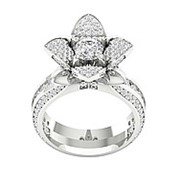 Кольцо классическое с бриллиантами I1/G 2.75Ct фото