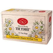Чай черный в пакетиках для чашки Ти Тэнг Chamomile в деревянном пенале, 25*2 г 4791005103914 фото