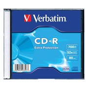 Диск CD-R VERBATIM DL, 700 Mb, 52х, Slim Case фото