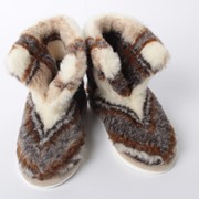 Чуни из 100% натуральной овечьей шерсти фото