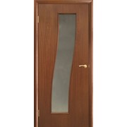 Полотно дверное Каскад остекленное фото