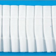 Лента тесьма шторная белая шир 60мм (рул 50м) C701