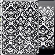 Чехол на iPad mini Черно-белый узор барокко 1704c-27 фото