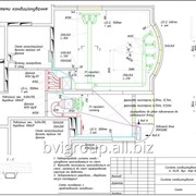 Монтажная схема системы кондиционирования квартиры — 82 м2. фото