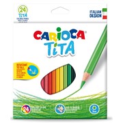 Карандаши цветные Carioca_Corvina Карандаши цветные 24 цвета “Carioca Tita“ фото